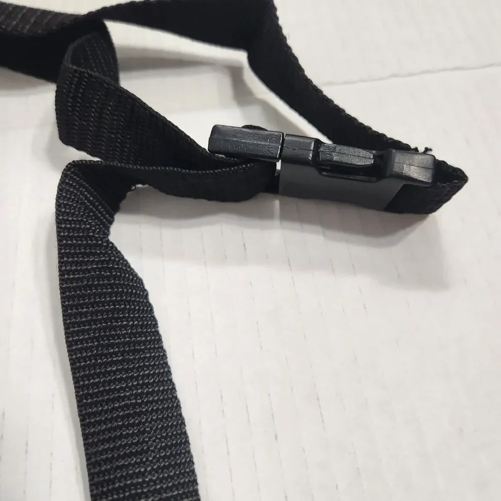 Vintage Ski Pack Nylon Fanny Pack Waist Belt Leg Rig Black Made In Hong Kong